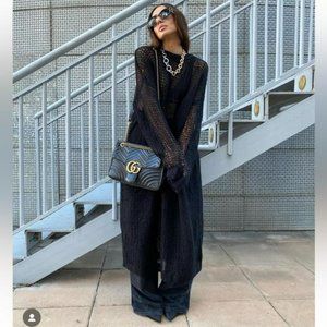 ZARA STEVEN MEISEL MESH KNIT DRESS